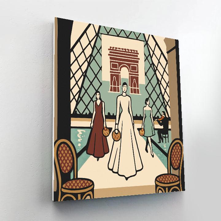 Paris Dreamscape Poster Crafted Painting by numbers kit