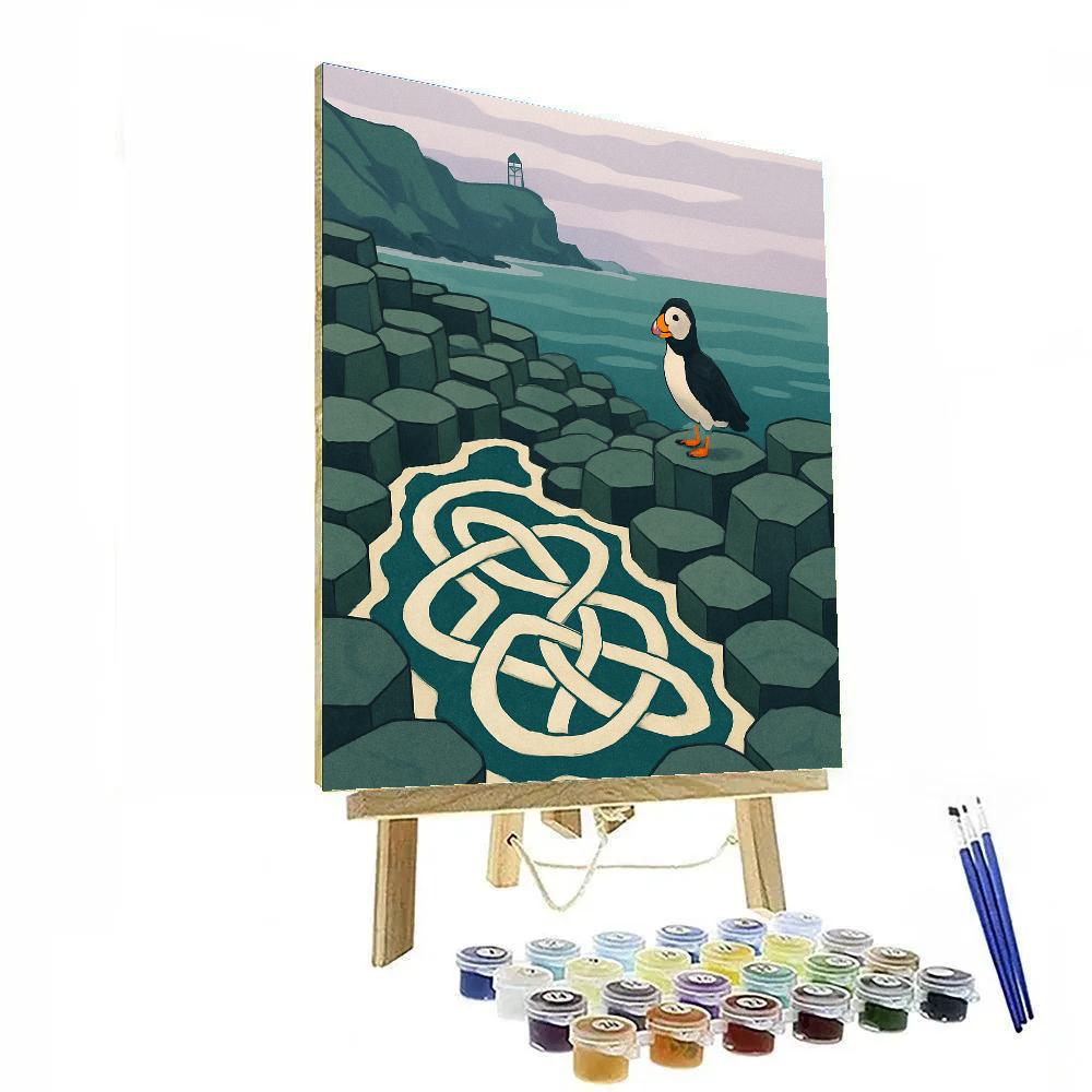 Ireland Tidal Knotwork At The Giants Causeway Numbered painting kits