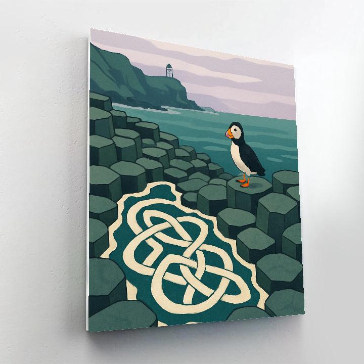 Ireland Tidal Knotwork At The Giants Causeway Numbered painting kits