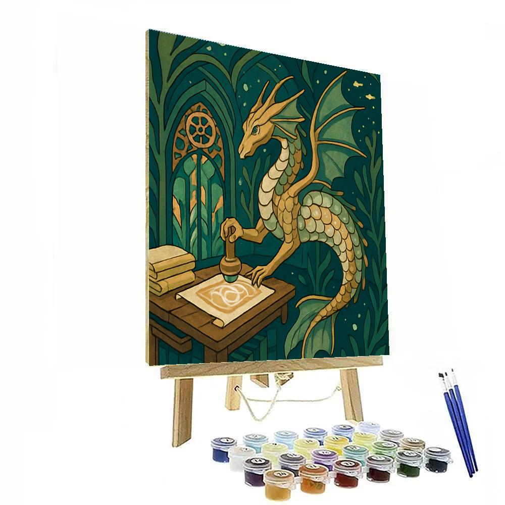 Clockwork Kelp Cathedral In Fantasy Numbered painting kits