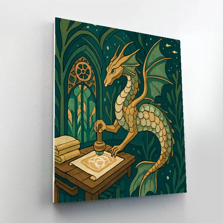 Clockwork Kelp Cathedral In Fantasy Numbered painting kits