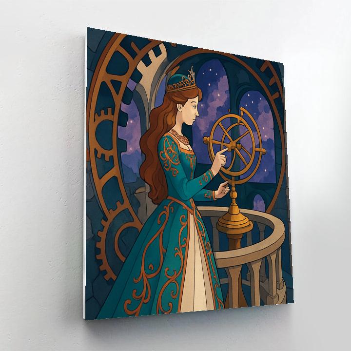 Clockwork Observatory Princess Painting by numbers kit