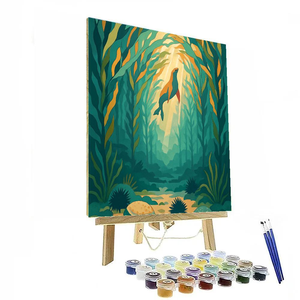 Cathedral Kelp Forest Ocean Reverie Painting by numbers kit