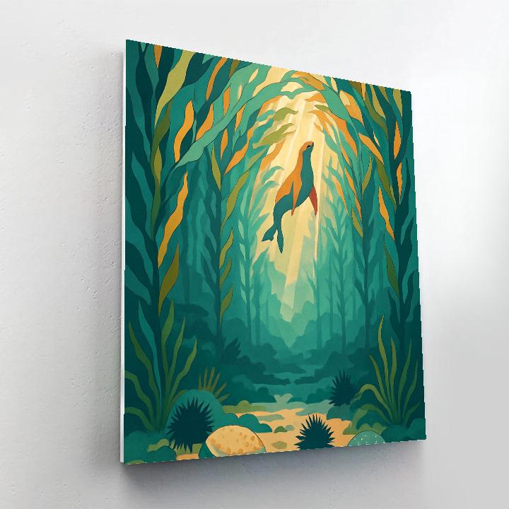 Cathedral Kelp Forest Ocean Reverie Painting by numbers kit
