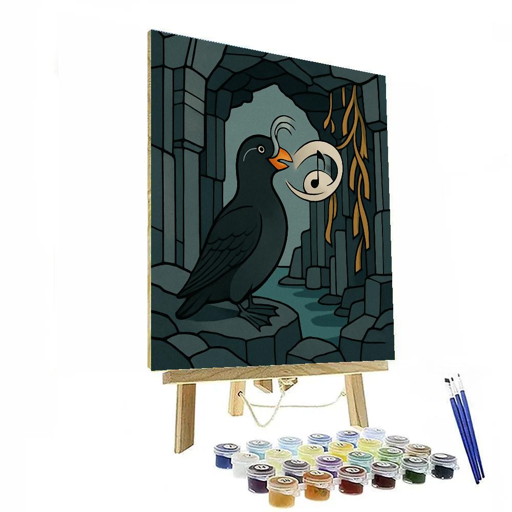 Birds Whisperwing Library Number painting