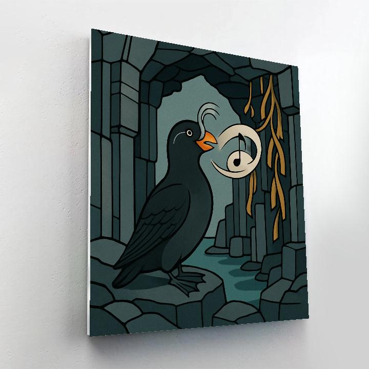 Birds Whisperwing Library Number painting