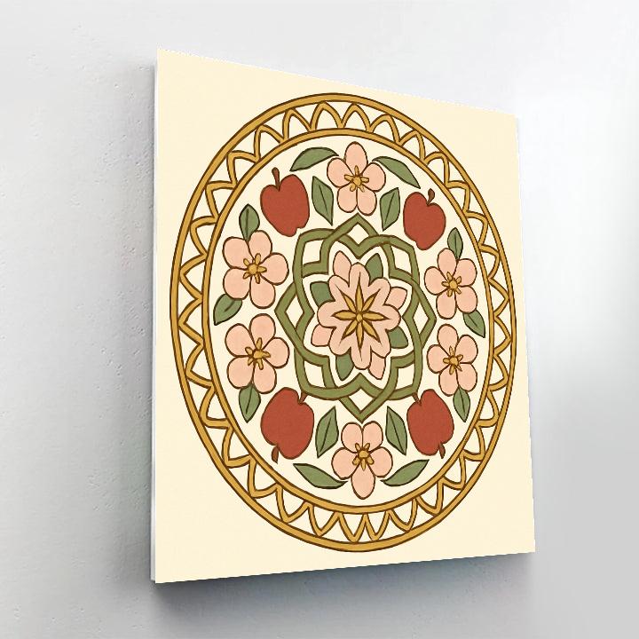 Mirrored Orchard Mandala Labyrinth Paint by numbers kits