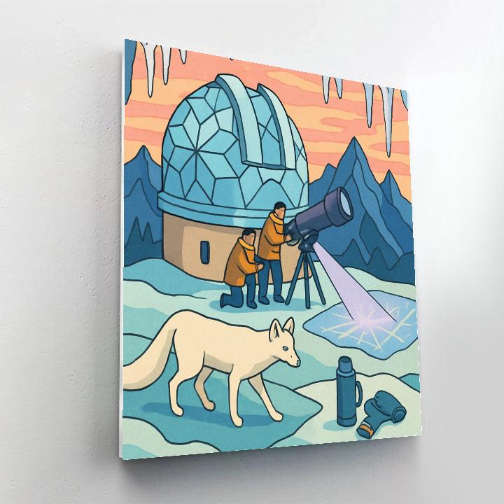 Frostbound Observatory Winter-Crafted paint by color