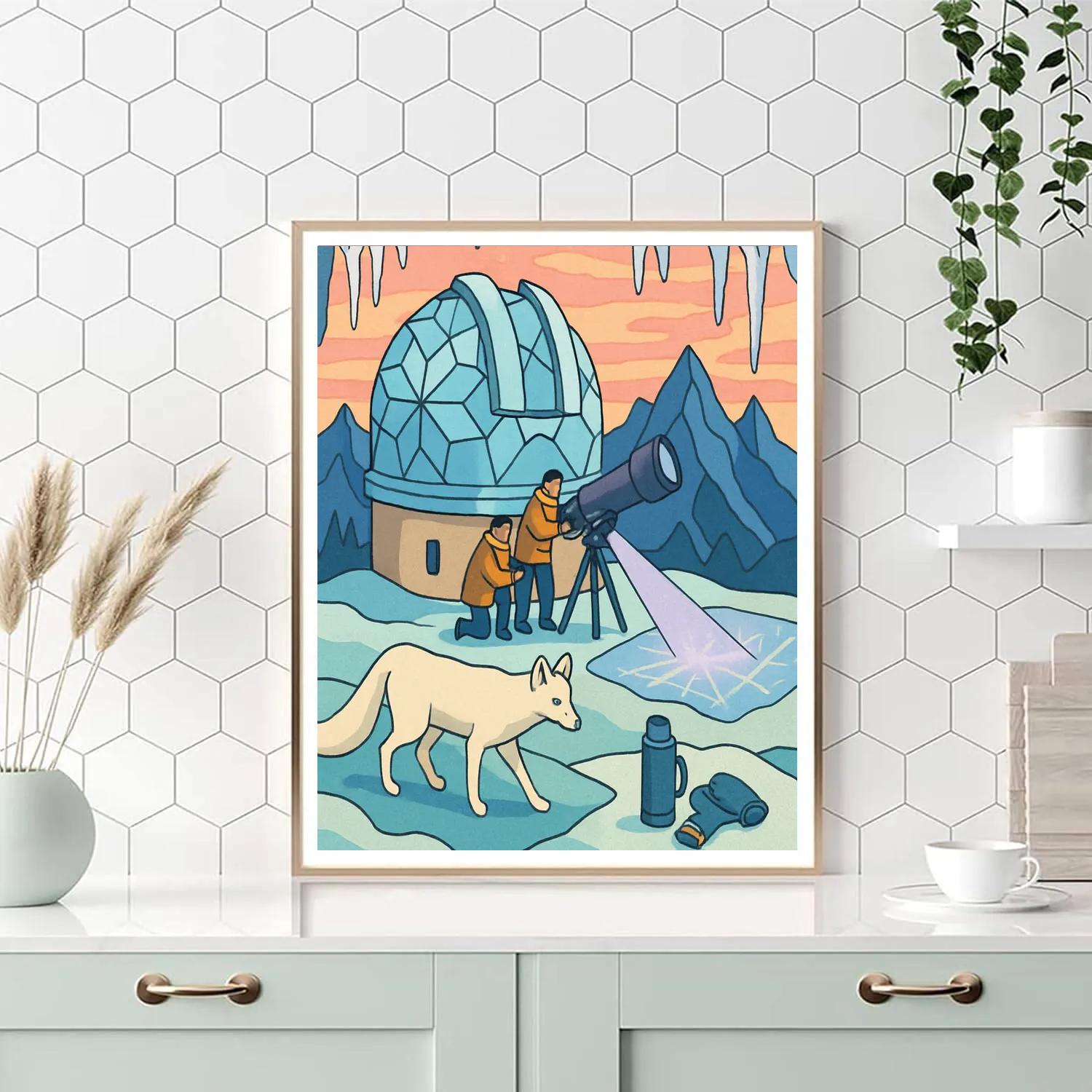 Frostbound Observatory Winter-Crafted paint by color
