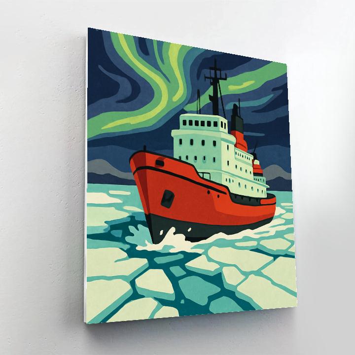 Aurora Icebreaker Ship Passage Numbered painting kits