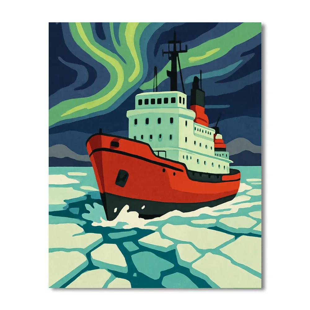 Aurora Icebreaker Ship Passage Numbered painting kits