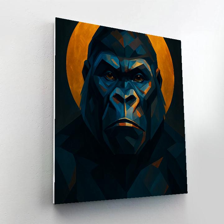 Obsidian Halo Gorilla Monarch paint by numbers
