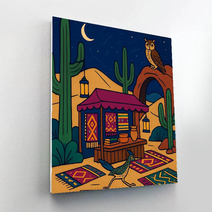 Desert Crafted Night Market Dunes DIY paint by numbers