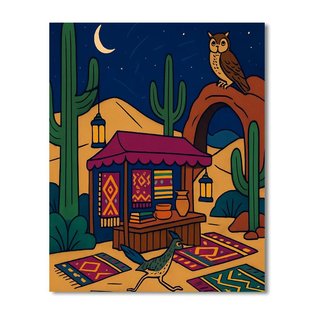 Desert Crafted Night Market Dunes DIY paint by numbers