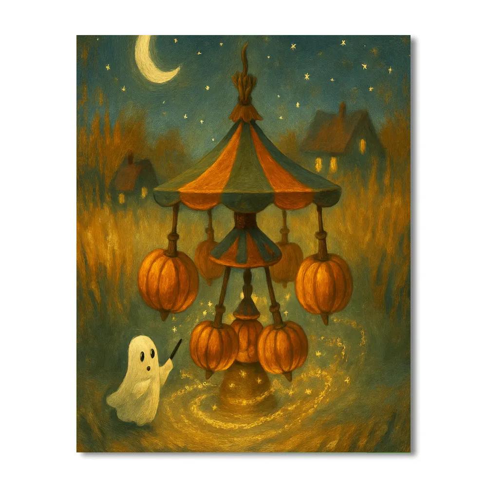 Ghostlight Carousel In The Autumn Meadow DIY paint by numbers