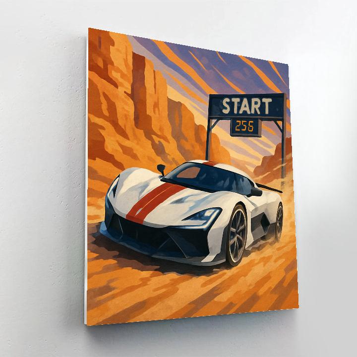 Solar Flare Sprint Cars paint by color