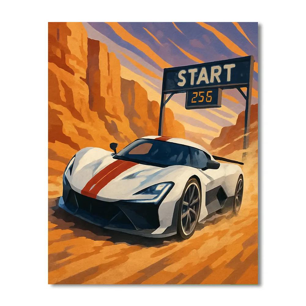 Solar Flare Sprint Cars paint by color