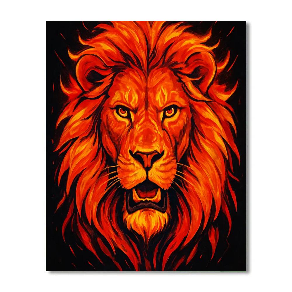 Wildfire Mane Lion Vanguard painting number kit