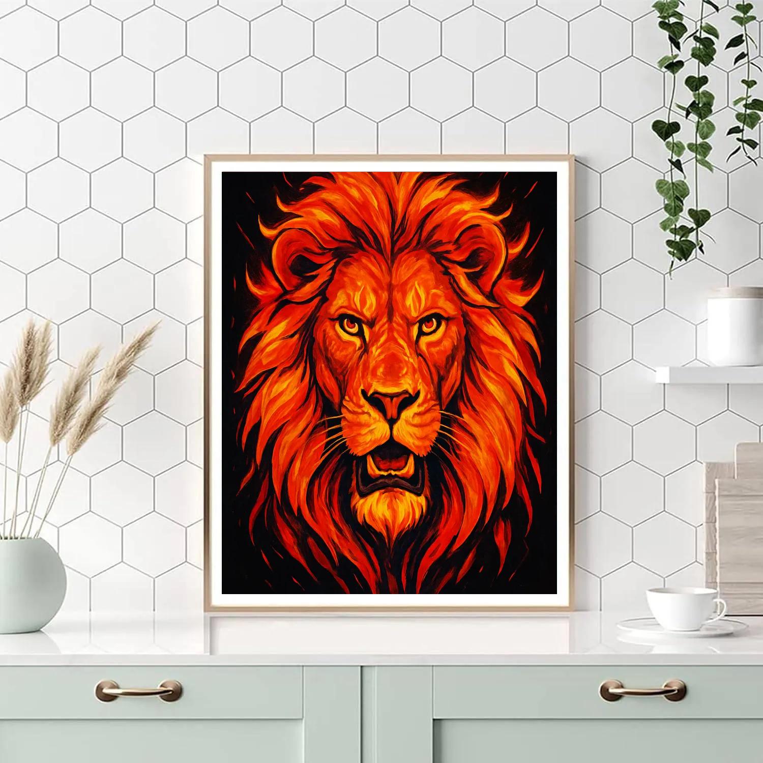 Wildfire Mane Lion Vanguard painting number kit