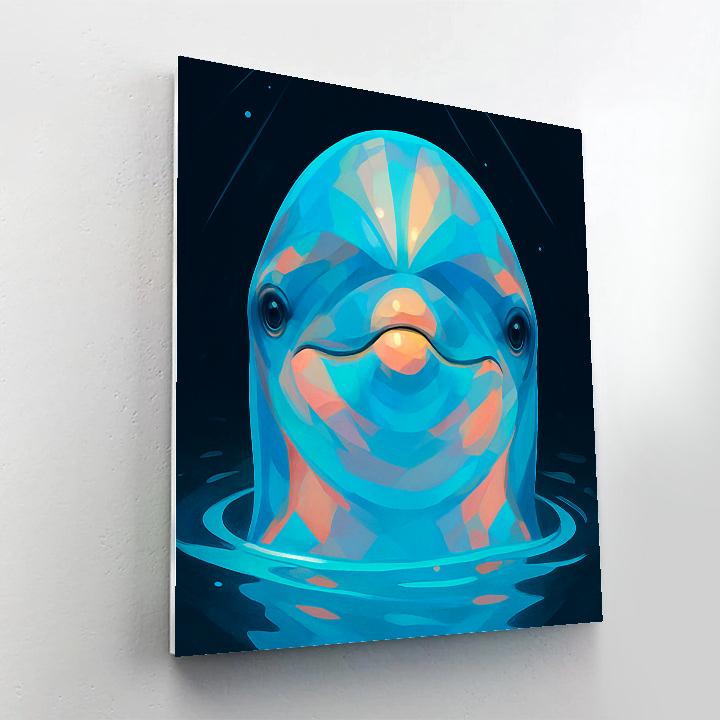 Tidal Prism Dolphin Burst paint by number