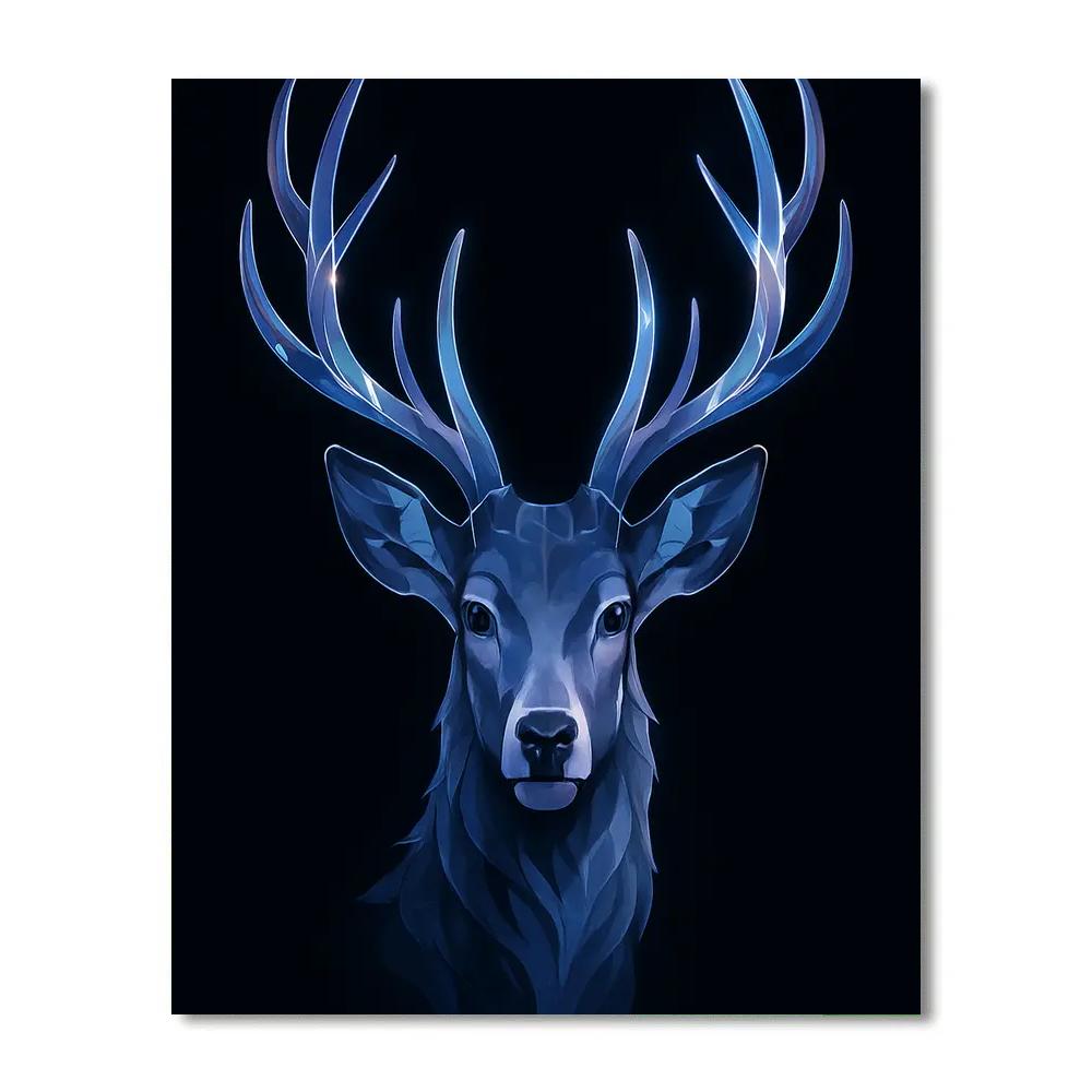 Lunar Glass Stag Radiance Numbered painting kits
