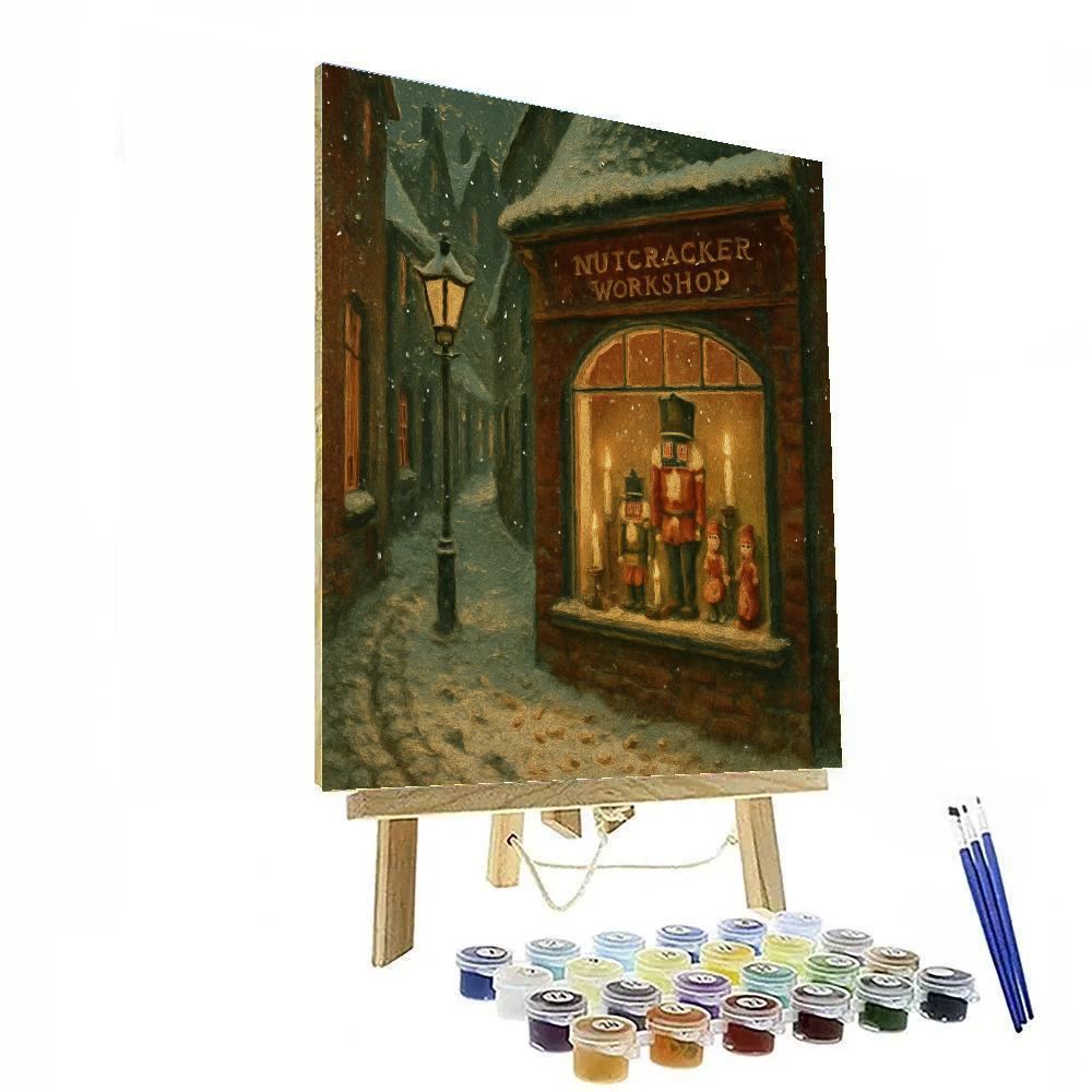 Nutcracker Workshop Snow Globe Street Paint by numbers kits