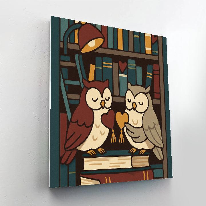 Library Valentines Day Bookmark Exchange Painting by numbers kit