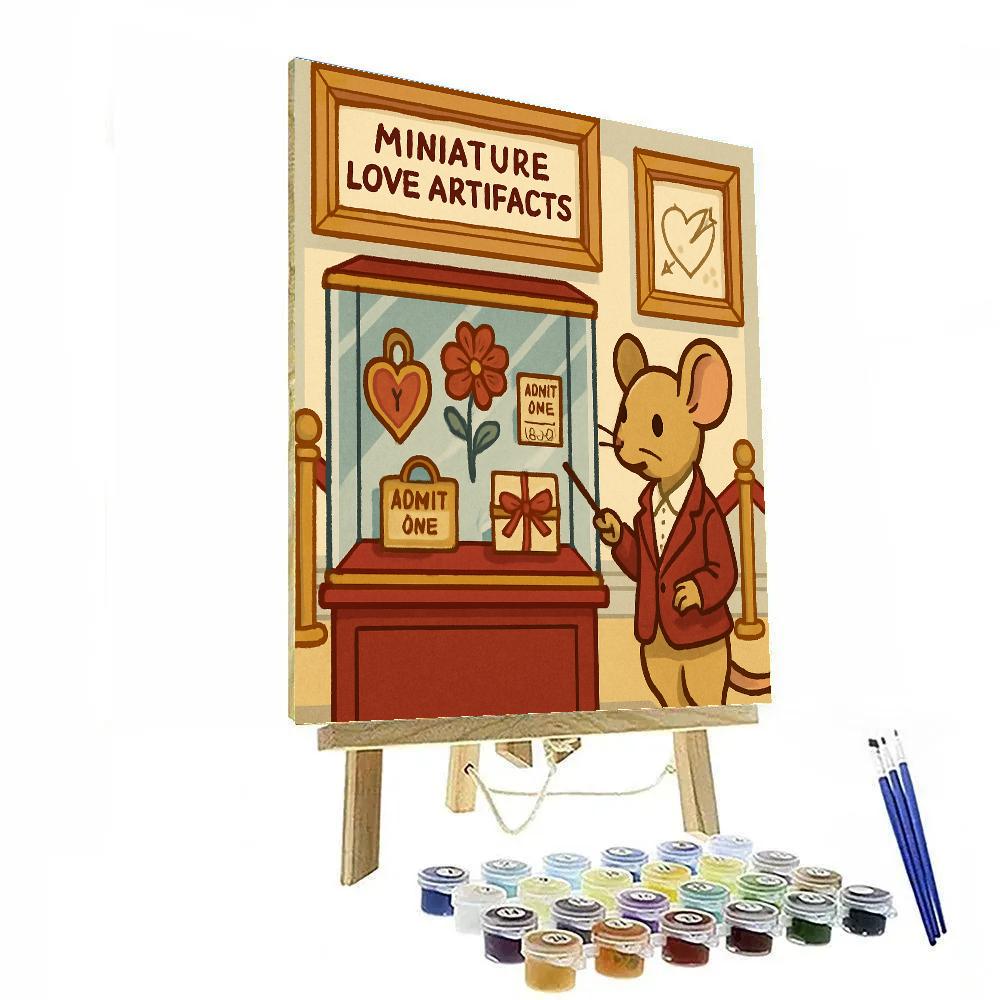 Valentines Day Museum Of Tiny Love Artifacts Paint by numbers art
