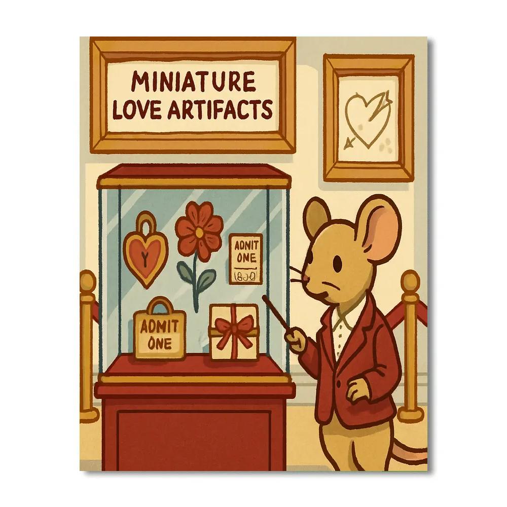 Valentines Day Museum Of Tiny Love Artifacts Paint by numbers art