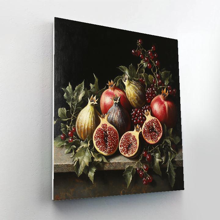 Caravaggio Inspired Tenebrist Eclipse Orchard paint by color