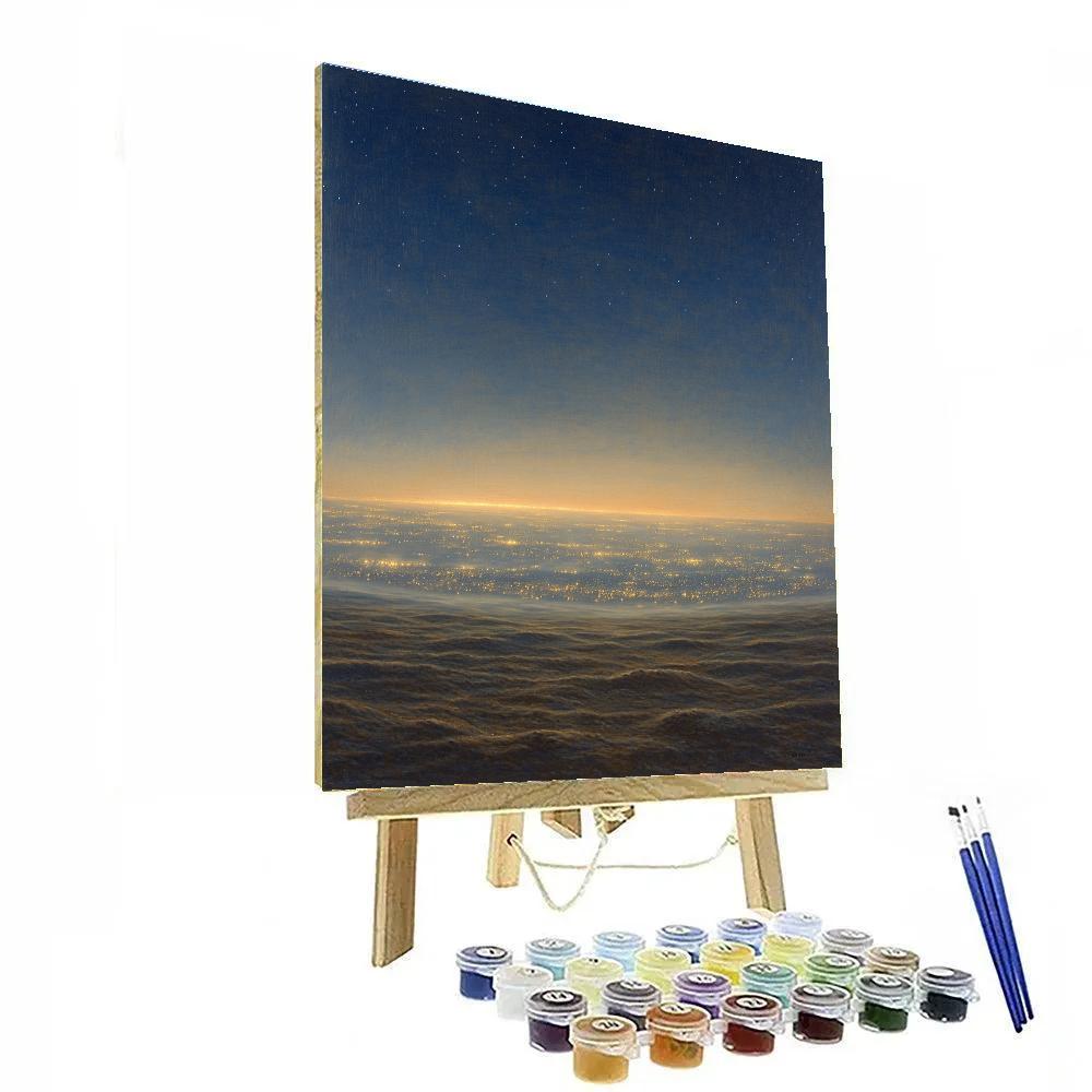 Michelangelo Inspired Citylights Atmosphere Number painting