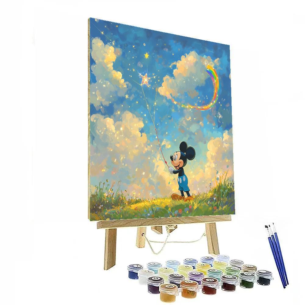 Mickey Mouse Galactic Kite Parade paint by numbers