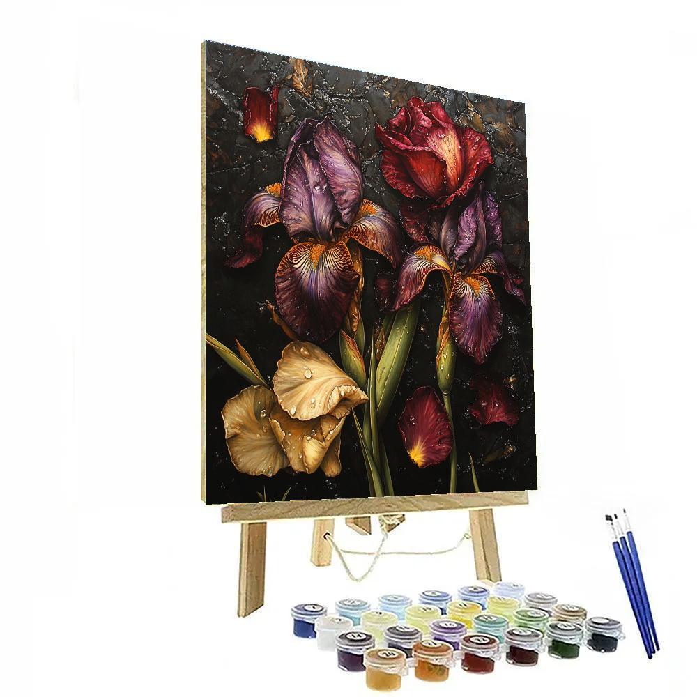 Caravaggio Inspired Nebula Wilted Bouquet DIY paint by numbers