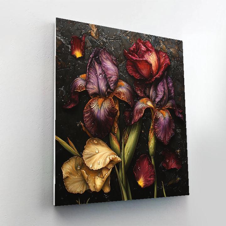 Caravaggio Inspired Nebula Wilted Bouquet DIY paint by numbers