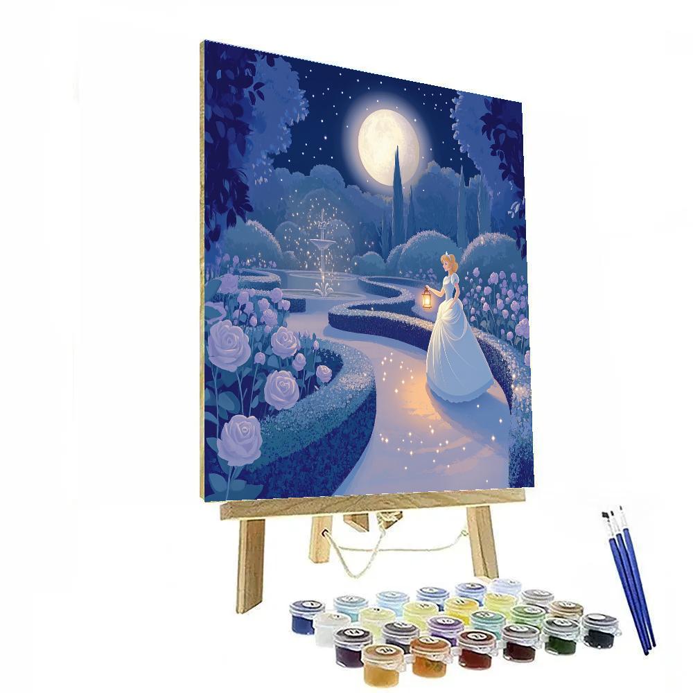 Cinderella Moonlit Garden Lantern Walk Paint by numbers kits