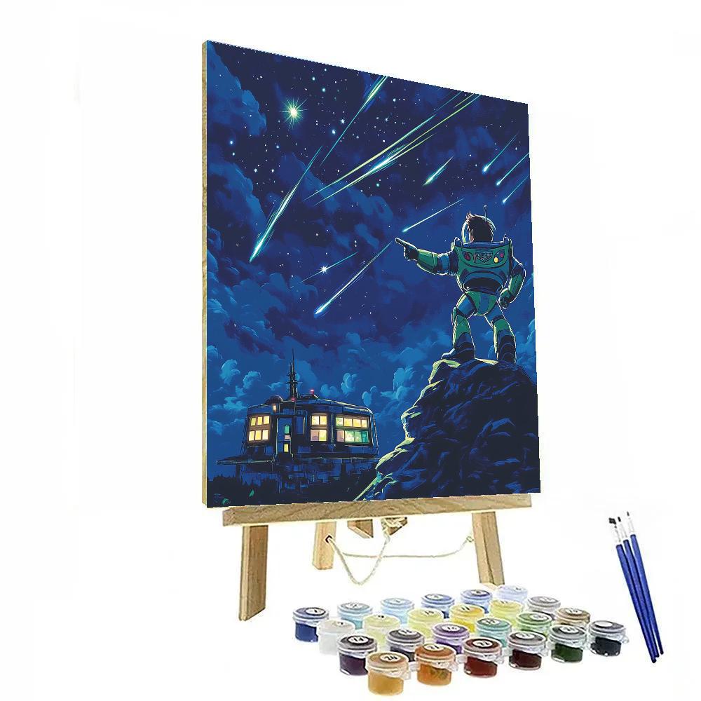 Buzz Lightyear Meteor Shower Training Day Paint by numbers art