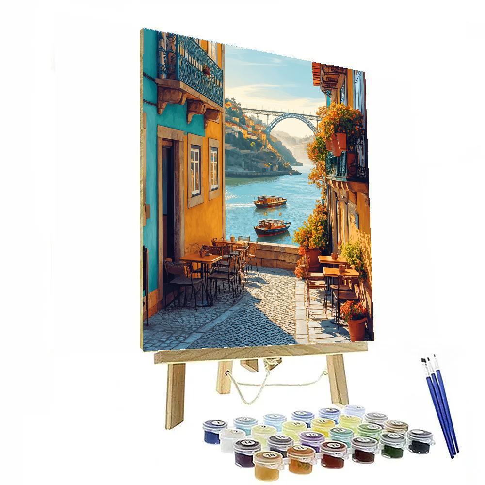 Porto Riverside Promenade Along The Douro Porto Portugal Paint by numbers kits