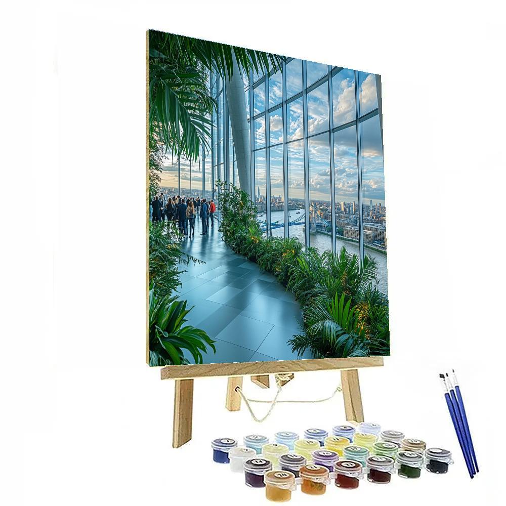 Sky Garden Overlook Of The Thames London United Kingdom paint by numbers