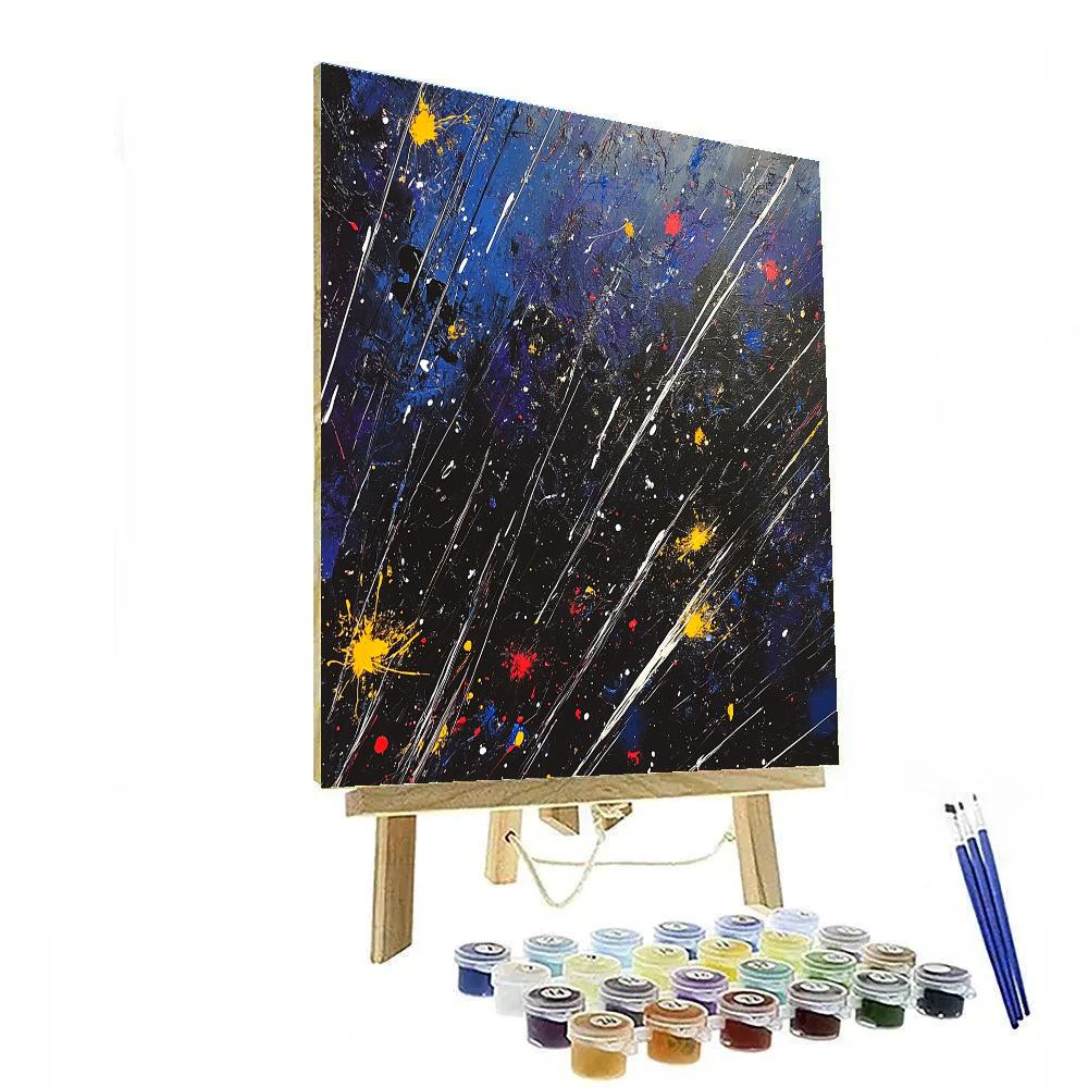 Jackson Pollock Inspired Meteor Shower Energy Paint by numbers kits