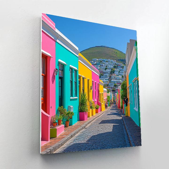 Bo Kaap Color Streets Cape Town South Africa paint by color