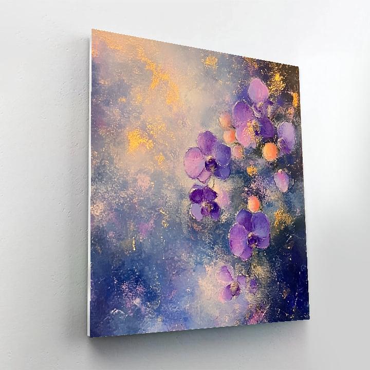 Edgar Degas Inspired Orchid Nebula Stillness Number painting