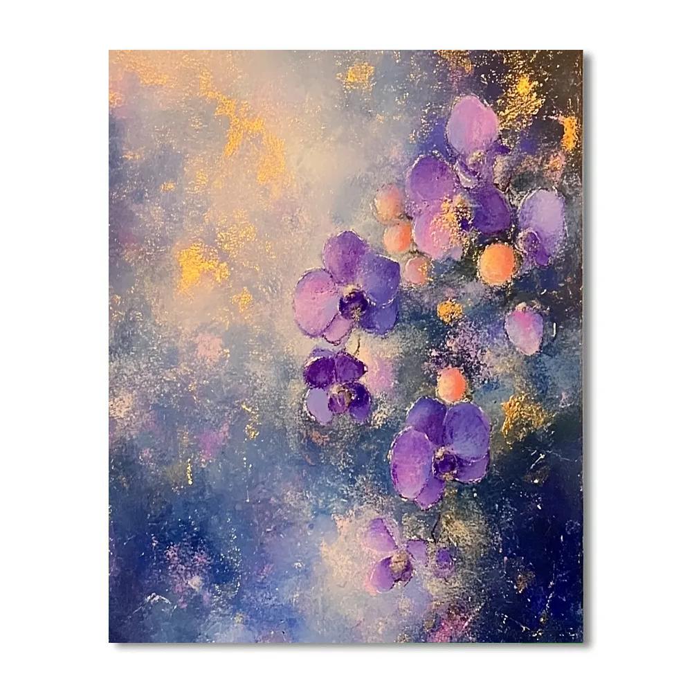Edgar Degas Inspired Orchid Nebula Stillness Number painting