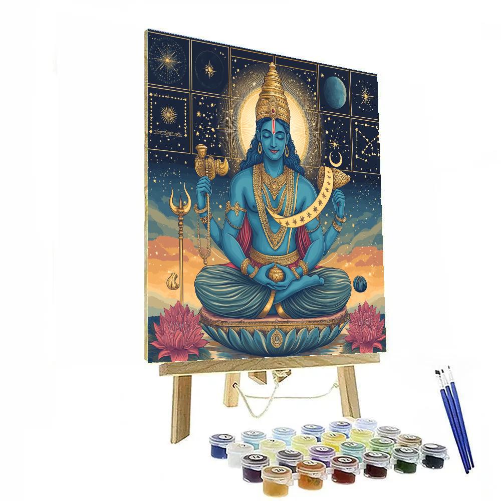 Vishnu Weaver Of Cosmic Time DIY paint by numbers