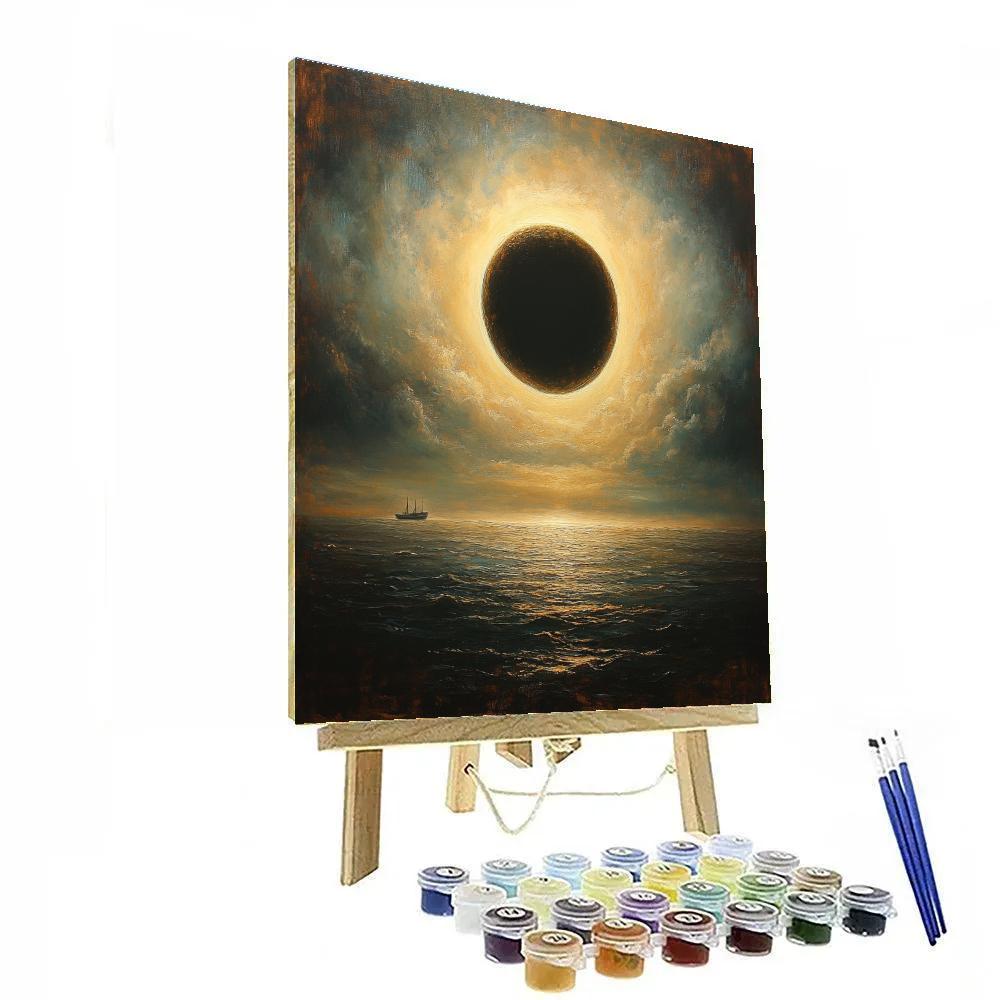 JMW Turner Inspired Ocean Eclipse paint by numbers