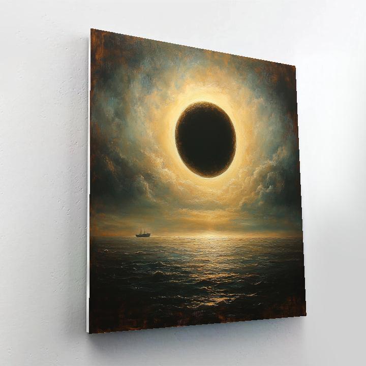 JMW Turner Inspired Ocean Eclipse paint by numbers