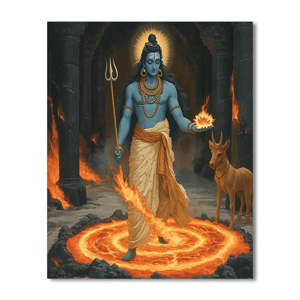 Shiva-Ember Lotus Forge Paint by numbers kits