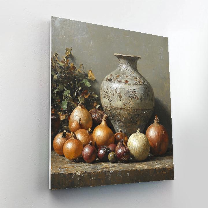 Diego Velázquez Inspired Market Twilight Still Life DIY paint by numbers