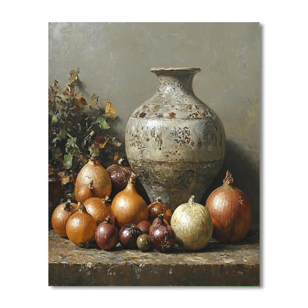 Diego Velázquez Inspired Market Twilight Still Life DIY paint by numbers