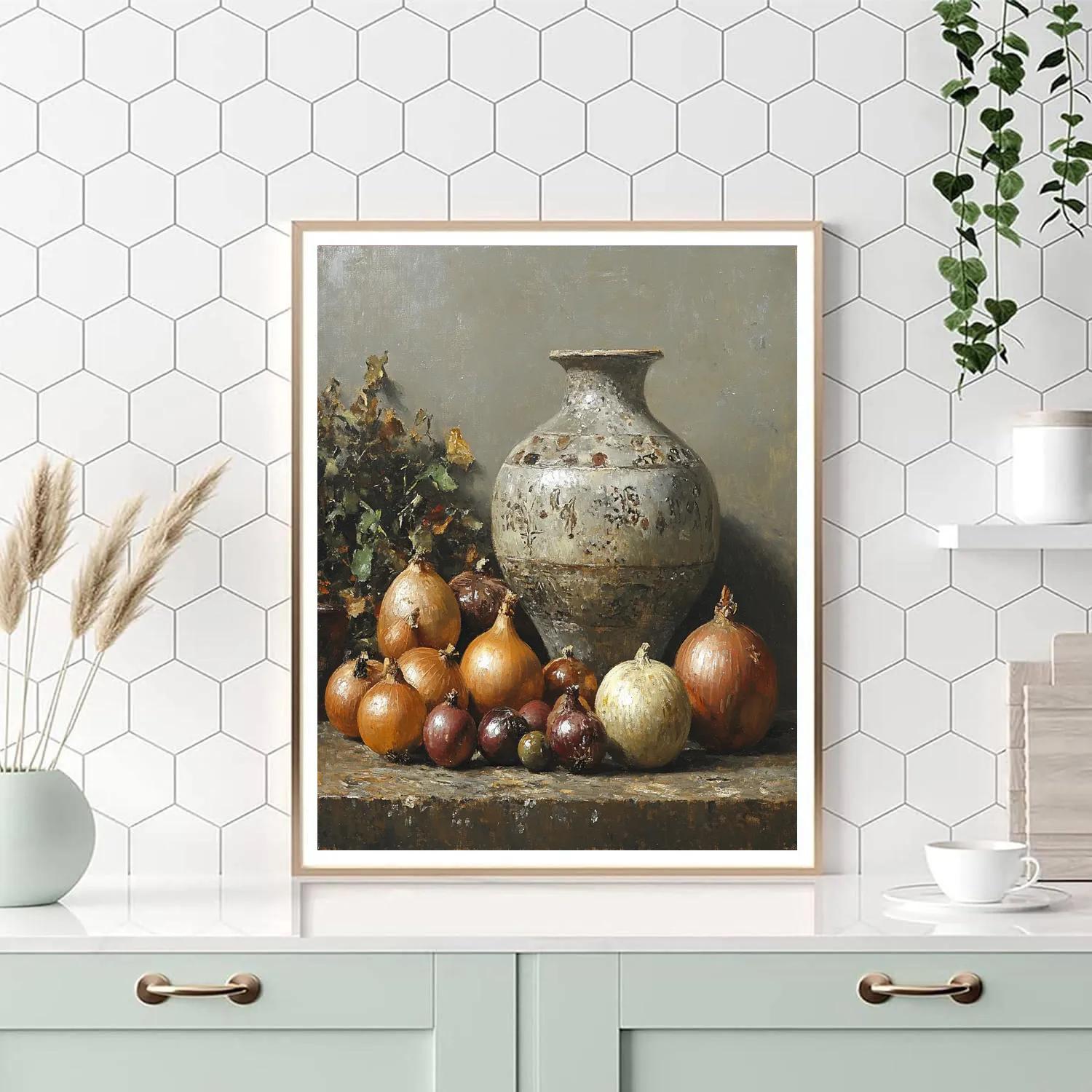 Diego Velázquez Inspired Market Twilight Still Life DIY paint by numbers