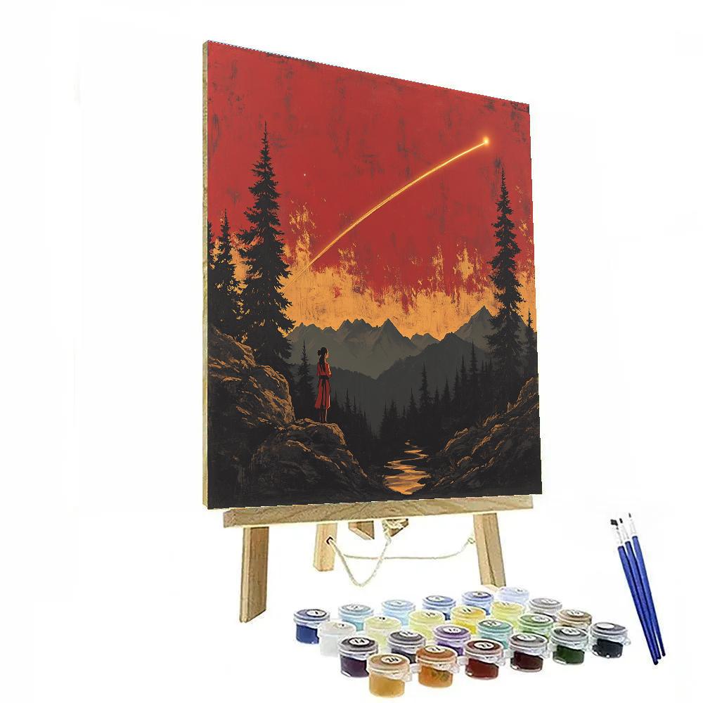 Mulan Mountain Dawn Comet Ribbon DIY paint by numbers